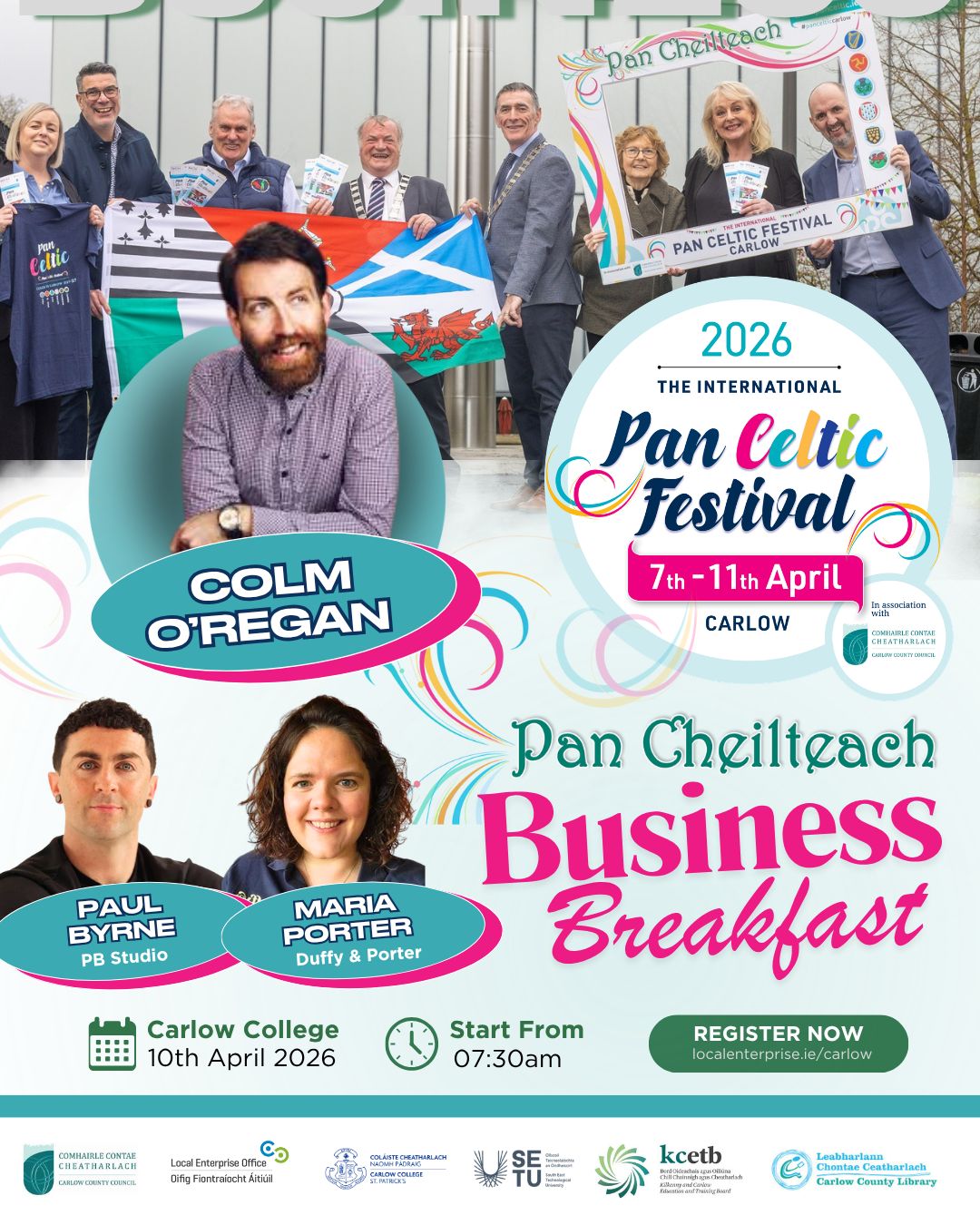 SETU Rural Innovation Hubs are attending the Pan Celtic Festival 2026 – Business Breakfast 10th April 2026